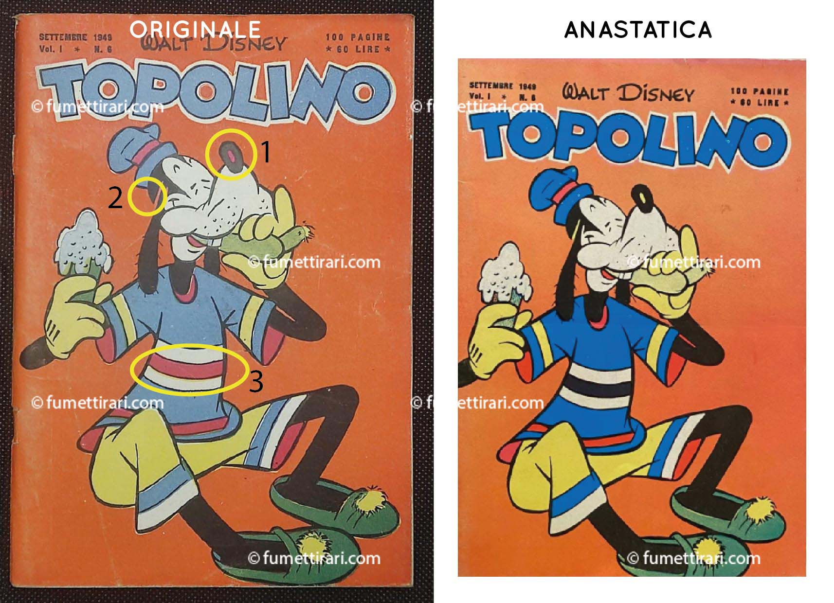 topolino numero 6 originale disney