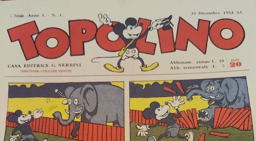 topolino numero 1 pichierri 1932