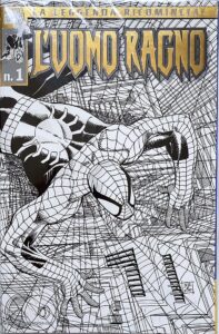 l'uomo ragno marvel 1 cover bianca